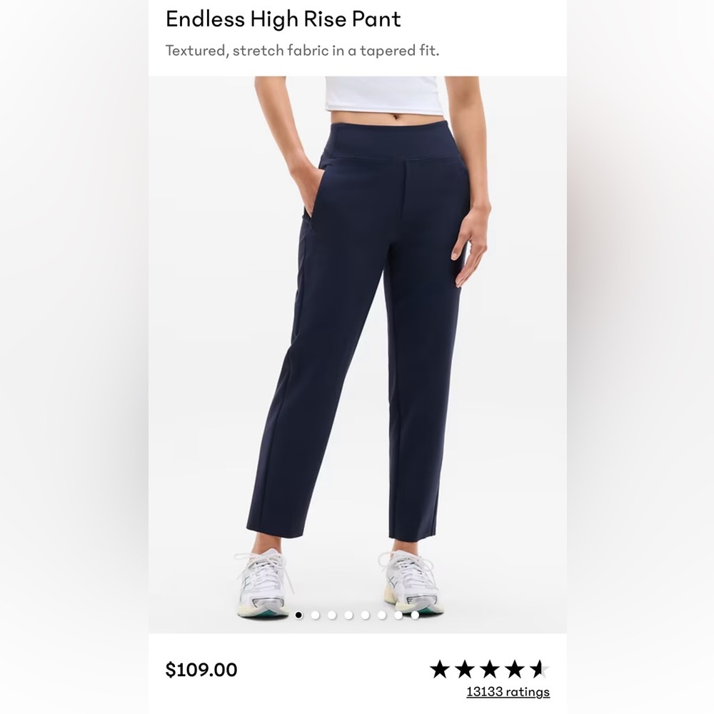 Athleta Dark Blue Endless High-Rise Ankle Pants